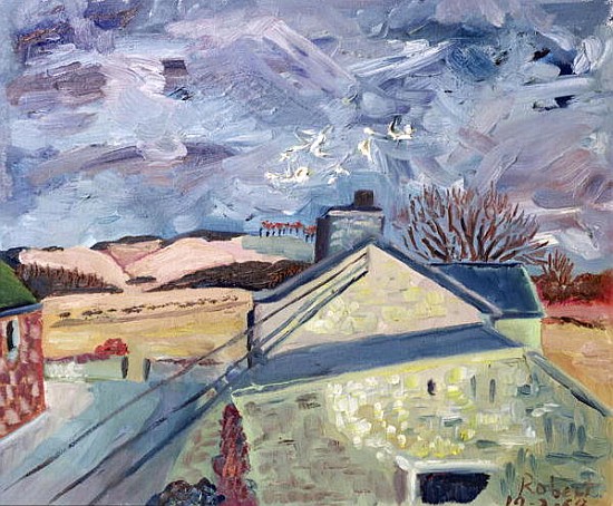 Doves at High Barns, 1998 (oil on canvas)  von Robert  Hobhouse