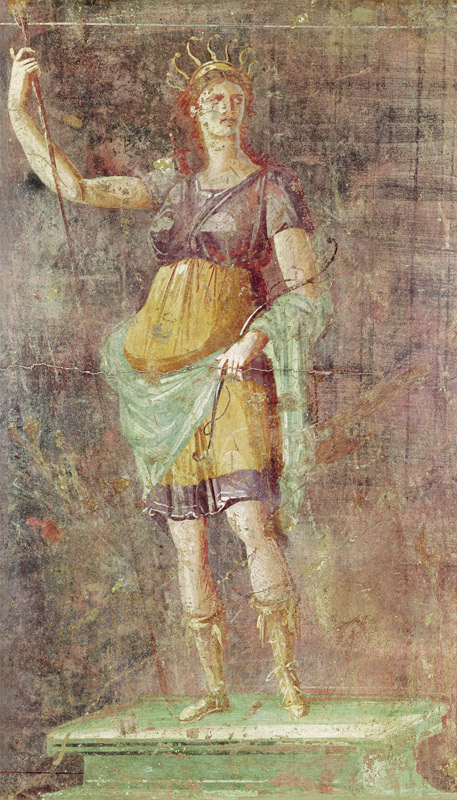 Statue of Diana, from Pompeii von Roman