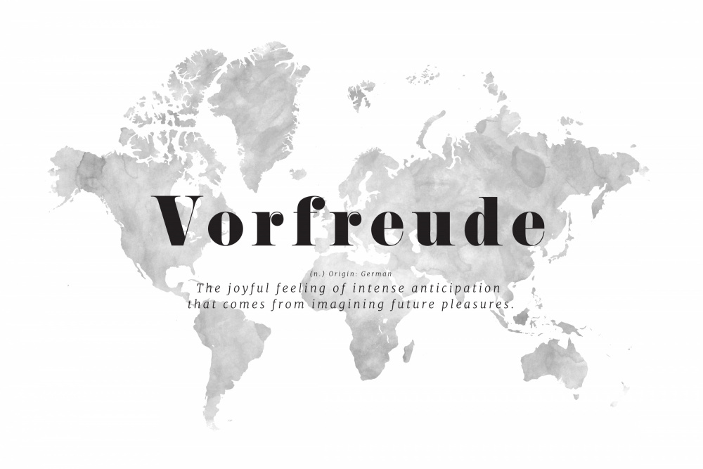 Vorfreude-Weltkarte von Rosana Laiz Blursbyai