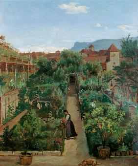 The Ottmannsgutes' Flower Garden in Merano c.1840  pa