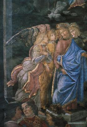 The Purification of the Leper and the Temptation of Christ, from the Sistine Chapel: detail of Chris 1481