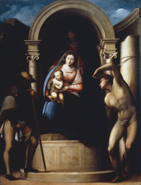 S.Florigiero, Anna Selbdritt mit Hlgen von Sebastiano Florigerio