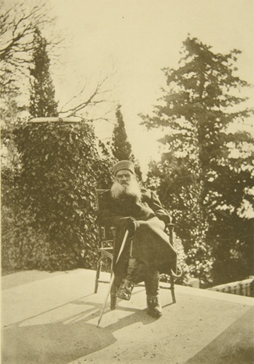 Lew Tolstoi in Haspra auf der Krim von Sophia Andreevna Tolstaya