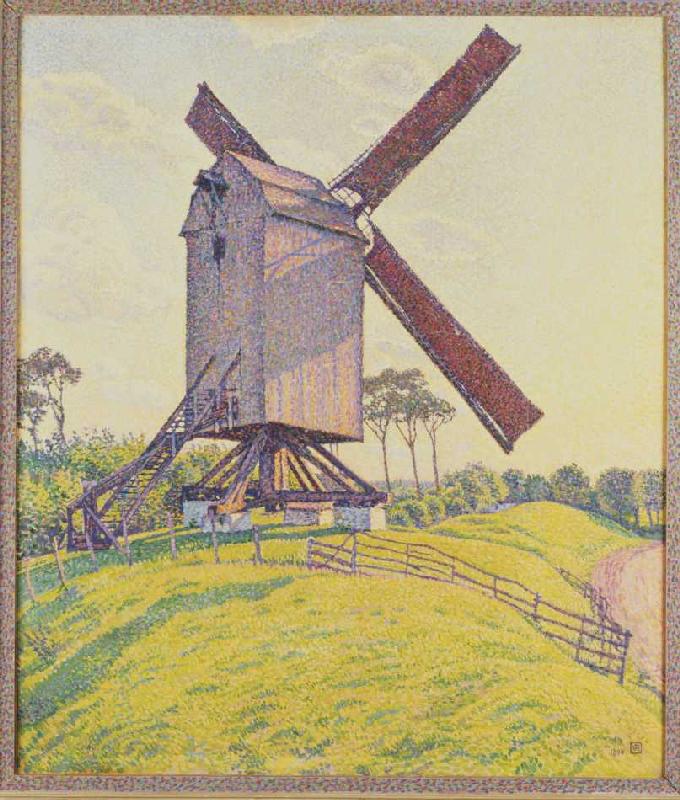 Die Mühle in Kalf von Theo van Rysselberghe