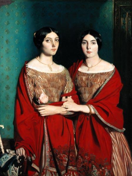 Die beiden Schwestern des Künstlers. 1843