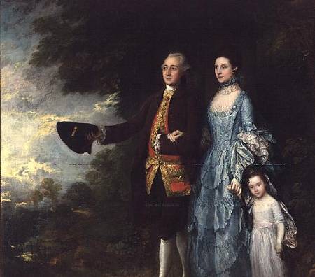 Mr. and Mrs. George Byam and their eldest daughter, Selina von Thomas Gainsborough
