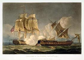 Capture of La Forte, February 28th 1799, engraved by Thomas Sutherland for J. Jenkins's 'Naval Achie 1689