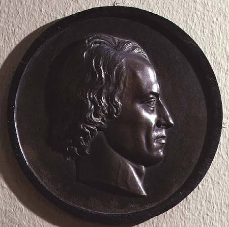 Portrait medallion of Alfred Lord Tennyson (1809-92) von Thomas Woolner