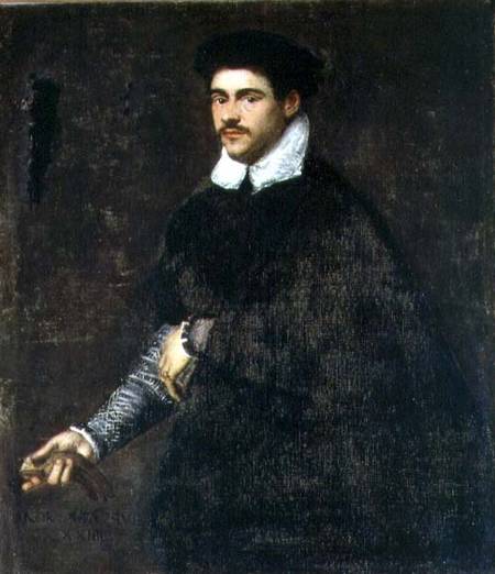 Portrait of a young man von Tintoretto (eigentl. Jacopo Robusti)