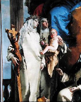 The Virgin and three Dominican Saints 1740