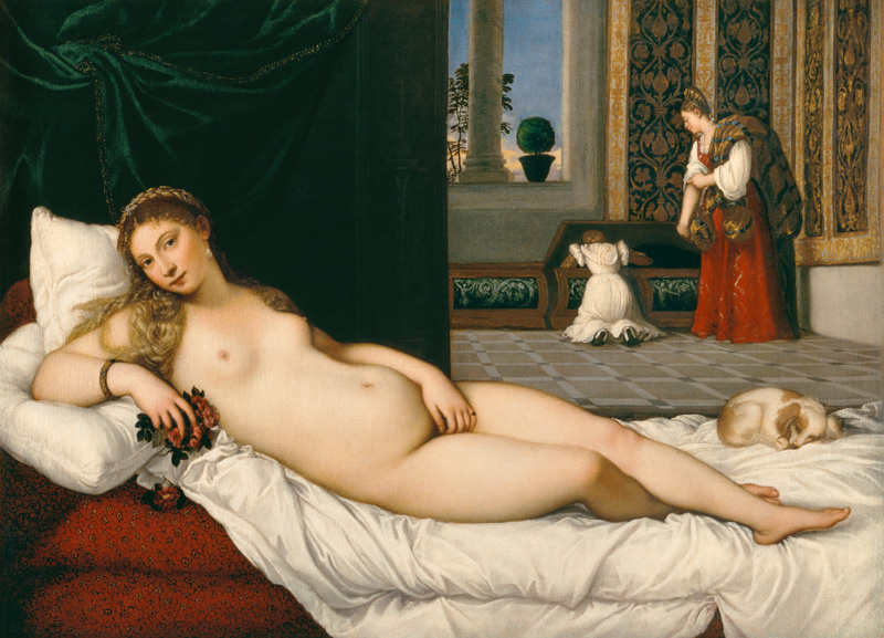 Die Venus von Urbino von Tizian (Tiziano Vercellio/ Titian)