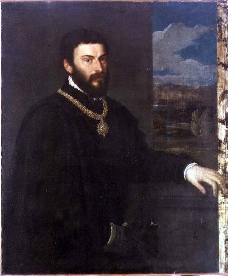 Portrait of Count Antonio Porcia von Tizian (Tiziano Vercellio/ Titian)