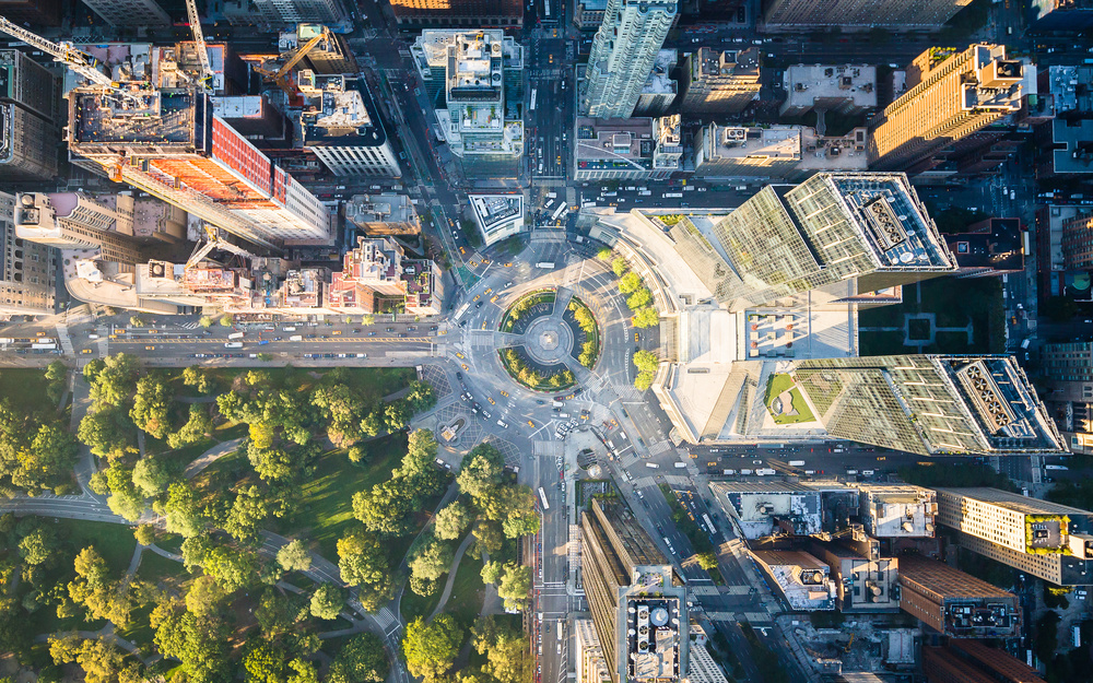 Columbus Circle-Antenne von Toby Harriman