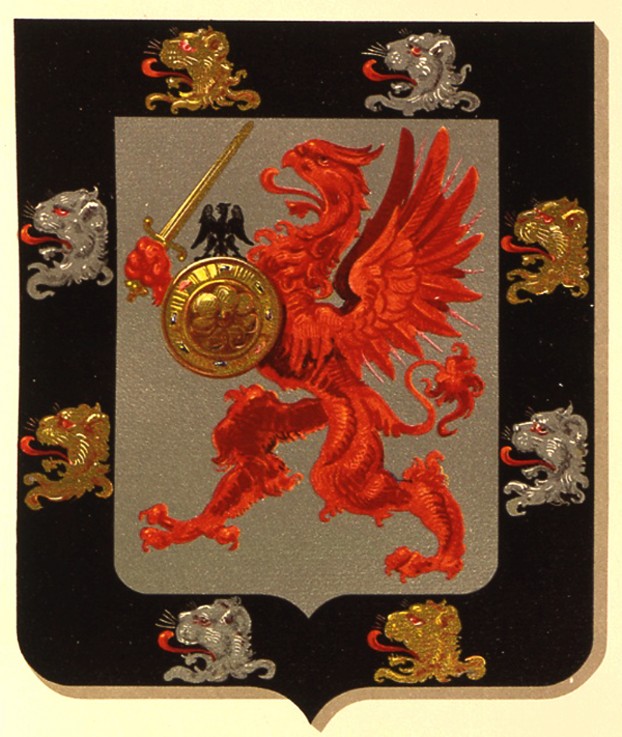 Das Wappen des Hauses  Romanow-Holstein-Gottorp von Unbekannter Künstler