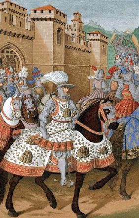Ludwig XII. von Frankreich mit seiner Armee bestraft die Stadt Genua am 24. April 1507