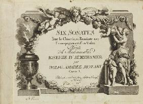 Mozart: Six sonates pour le clavecin ou pianoforte avec l'accompagnement d'un violon dediés a Mademo 1781