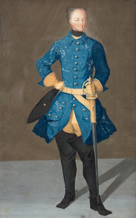 Porträt von König Karl XII. von Schweden (1682-1718) von Unbekannter Künstler
