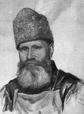 Wladimir Fjodorowitsch Dschunkowski (1865-1938) im Moskauer Taganka-Gefängnis
