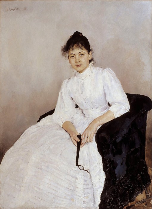 Porträt der Malerin Maria Jakuntschikowa-Weber (1870-1902) von Valentin Alexandrowitsch Serow