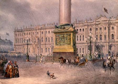 Palace Square in St. Petersburg von Vasili Semenovich Sadovnikov