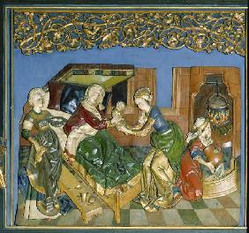 Der Krakauer Marienaltar: Die Geburt der Maria 1477-89