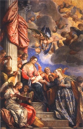 Mystische Vermählung der Hl. Katharina von Veronese, Paolo (eigentl. Paolo Caliari)