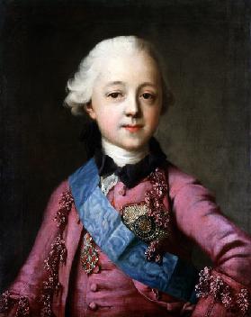 Porträt des Großfürsten Pawel Petrowitsch (1754-1801) 1764