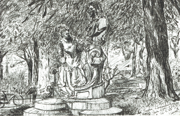 Statue in Jardin Luxemburg Paris von Vincent Alexander Booth