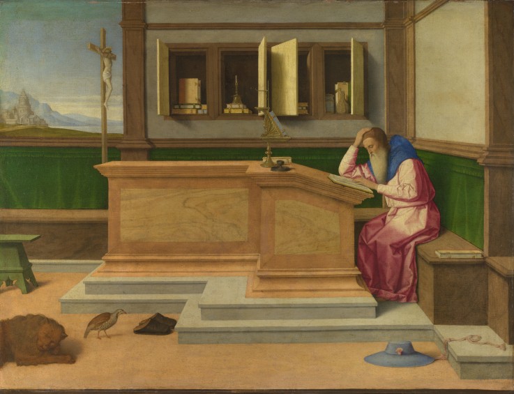 Der heilige Hieronymus im Gehäus von Vincenzo di Biagio Catena