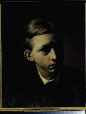 Porträt von Maler Nikolai Alexejewitsch Kassatkin (1859-1930) 1876