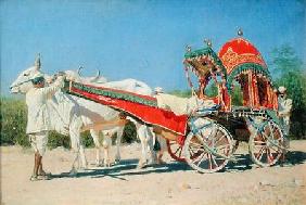 Vehicle of a Rich Man in Delhi 1874-76