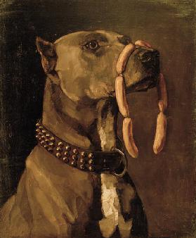 Dogge mit Würsten (Ave Caesar morituri te salutant) 1878