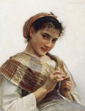Ein bretonisches Mädchen 1889