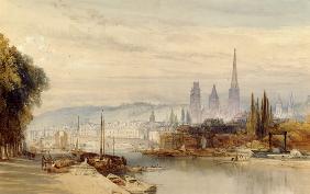 View of Rouen on the Seine 1858