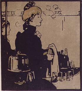 Bardame, Illustration aus London Types, herausgegeben von William Heinemann, 1898 1898