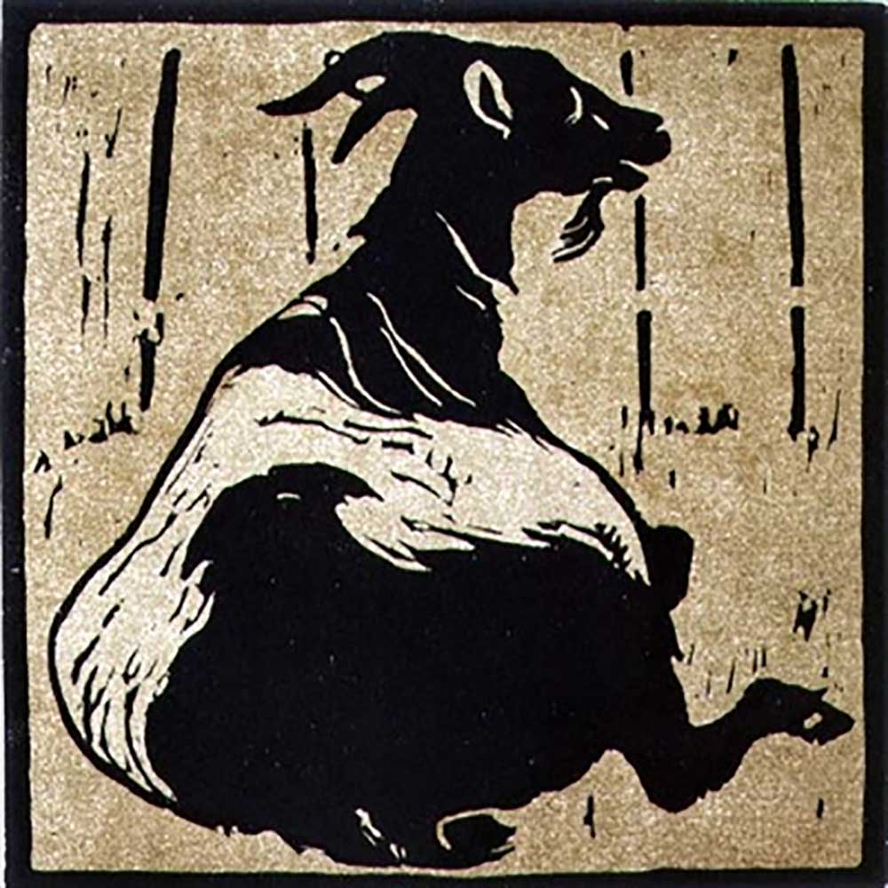 The Toilsome Goat, aus "The Square Book of Animals", herausgegeben von William Heinemann, 1899 von William Nicholson