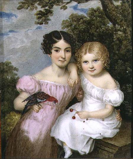 Maria and Fanny FitzHerbert von William the Elder Corden