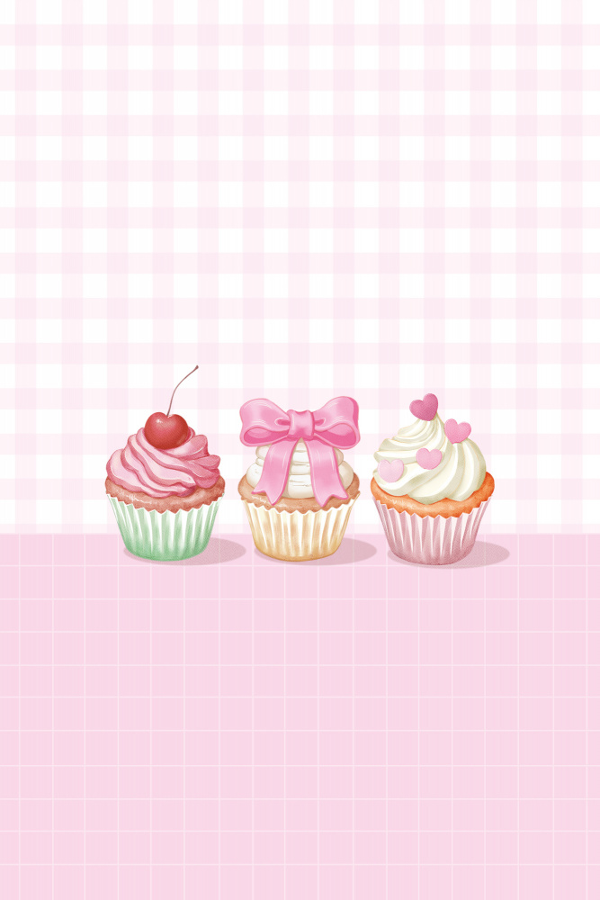 Süßer rosa Cupcake von Xuan Thai